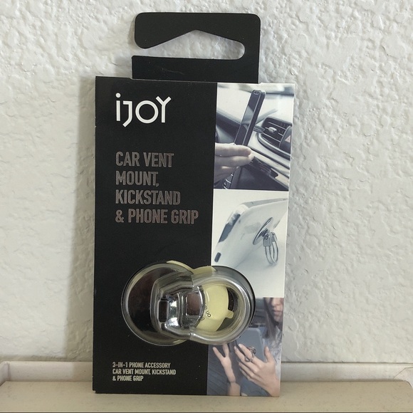 iJOY 3-in-1 Car Vent Mount, Kickstand & Phone Grip - Picture 4 of 8